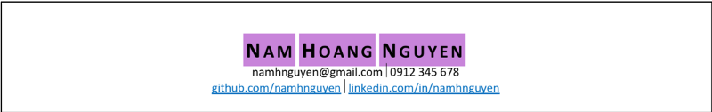 Cách viết tên trong CV tiếng Anh - Hướng dẫn viết CV cho Software Engineer