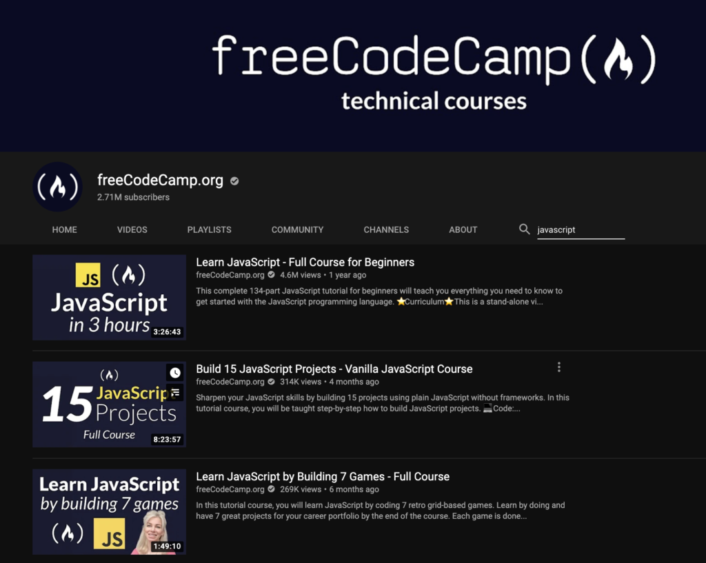 Học JavaScript qua freeCodeCamp