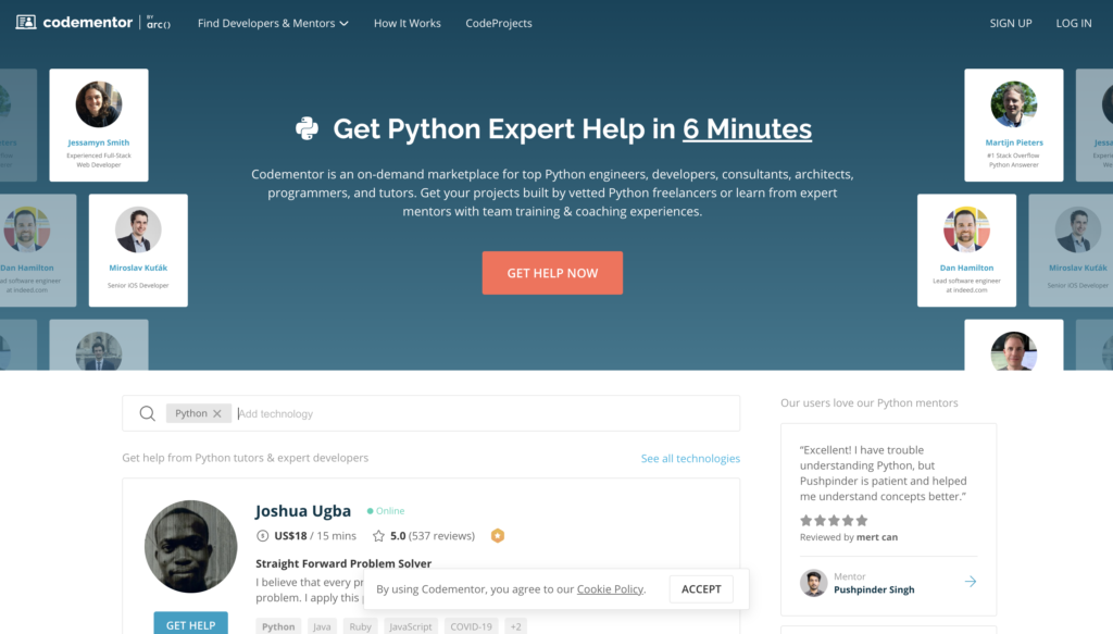 Học Python trên Codementor