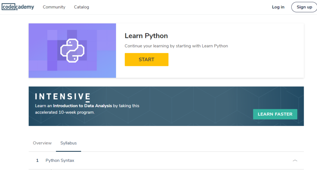 Học Python trên Codecademy