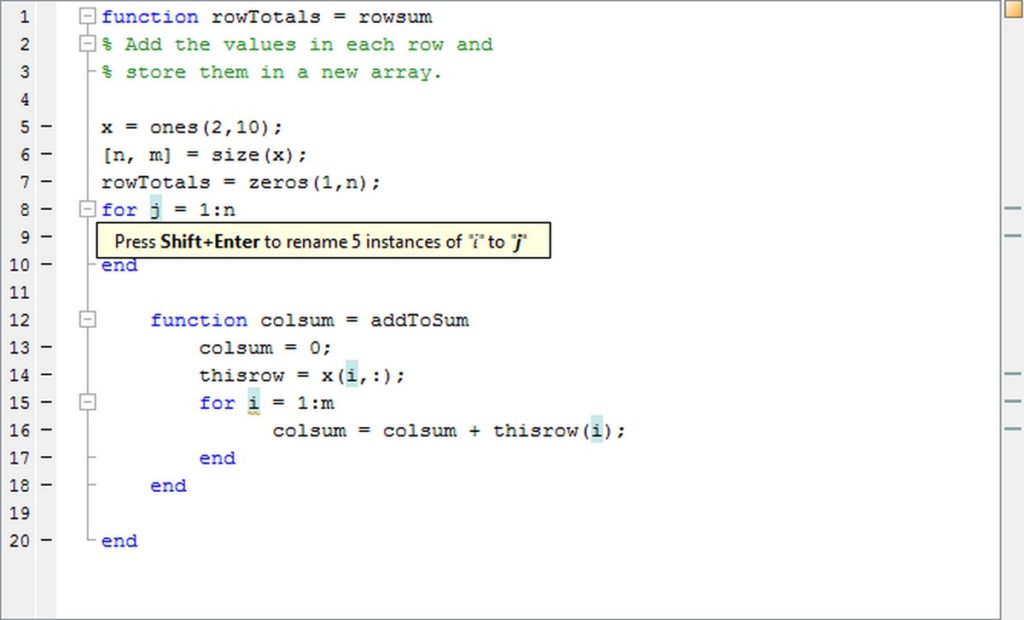 private functions in matlab