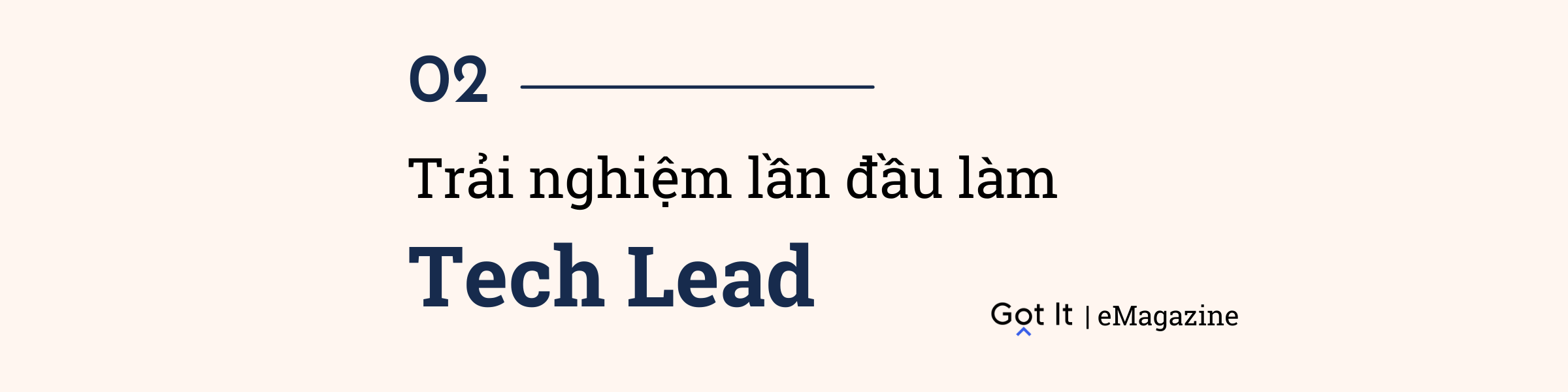 Lần đầu làm Tech Lead